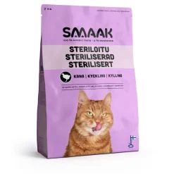 Smaak Kissan Kuivaruoka|Kotimainen Kissanruoka*steriloidun kissan ruoka