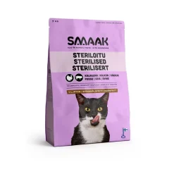 Smaak Viljaton Kissanruoka|Kissan Kuivaruoka*viljaton steriloidun kissan ruoka, kalkkuna-possu