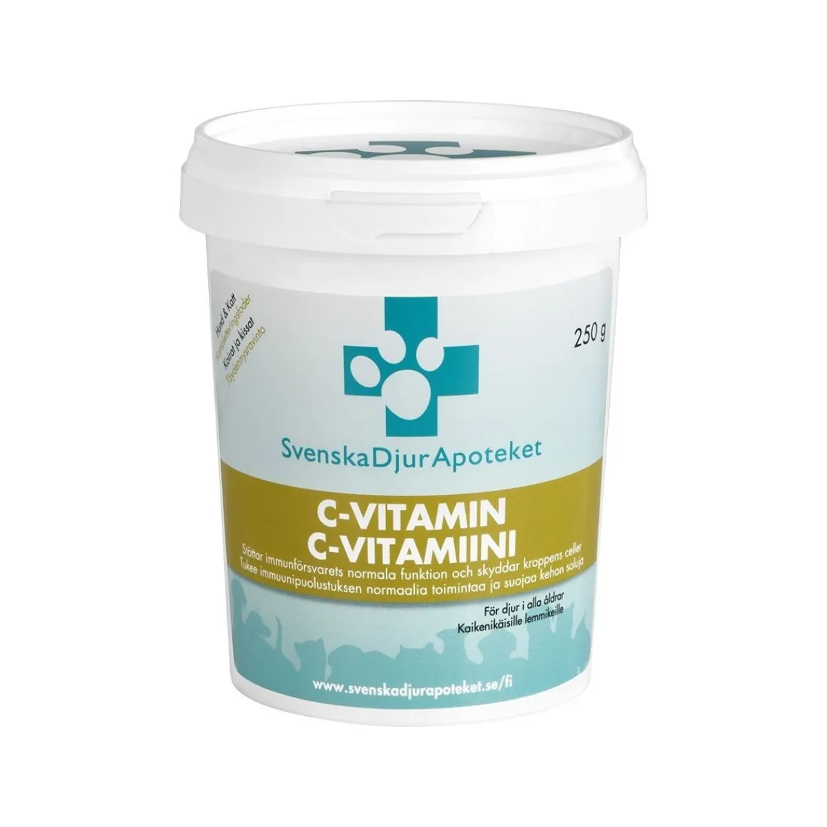 Svenska Djurapoteket Öljyt, Vitamiinit Ja Lisäravinteet|Hoito Ja Terveys*C-vitamiini 250 g