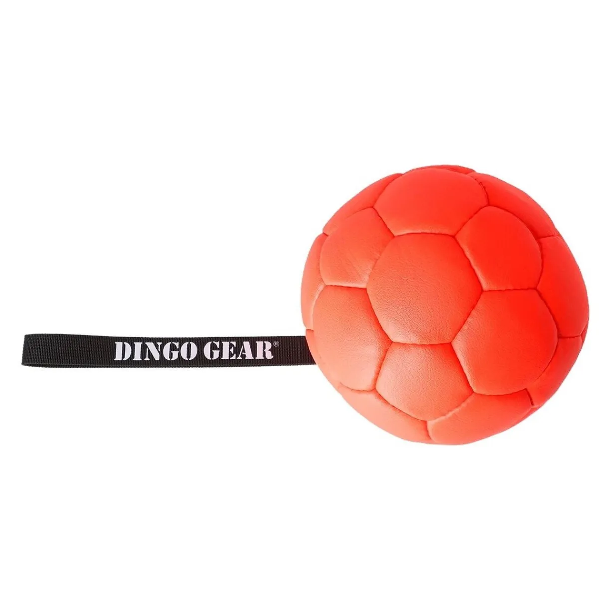 Dingo Gear Igp|Koiran Pallot Ja Heittolelut*Synteettinen nahkapallo kahvalla 18 cm