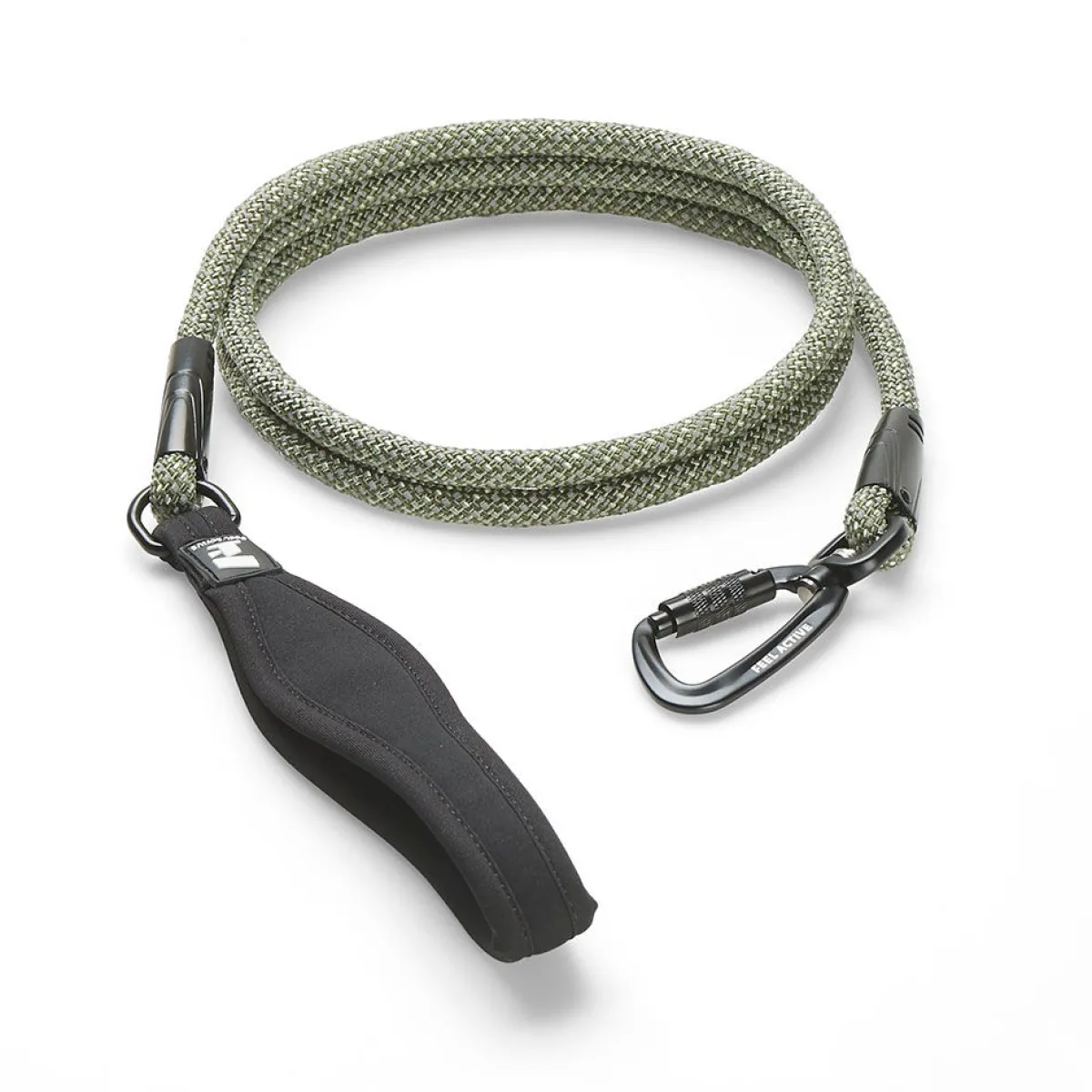 Feel Active Koiran Hihnat Ja Flexit*Talutin Rope, 8 mm Musta