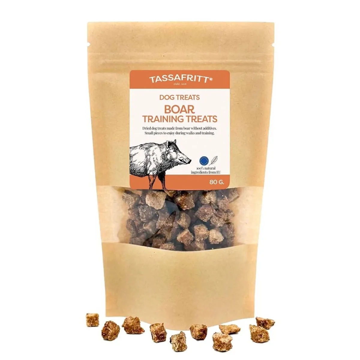 TassaFritt Täyslihaherkut|Pikkuherkut Ja Treeninamit*Treeniherkut, villisika 80 g