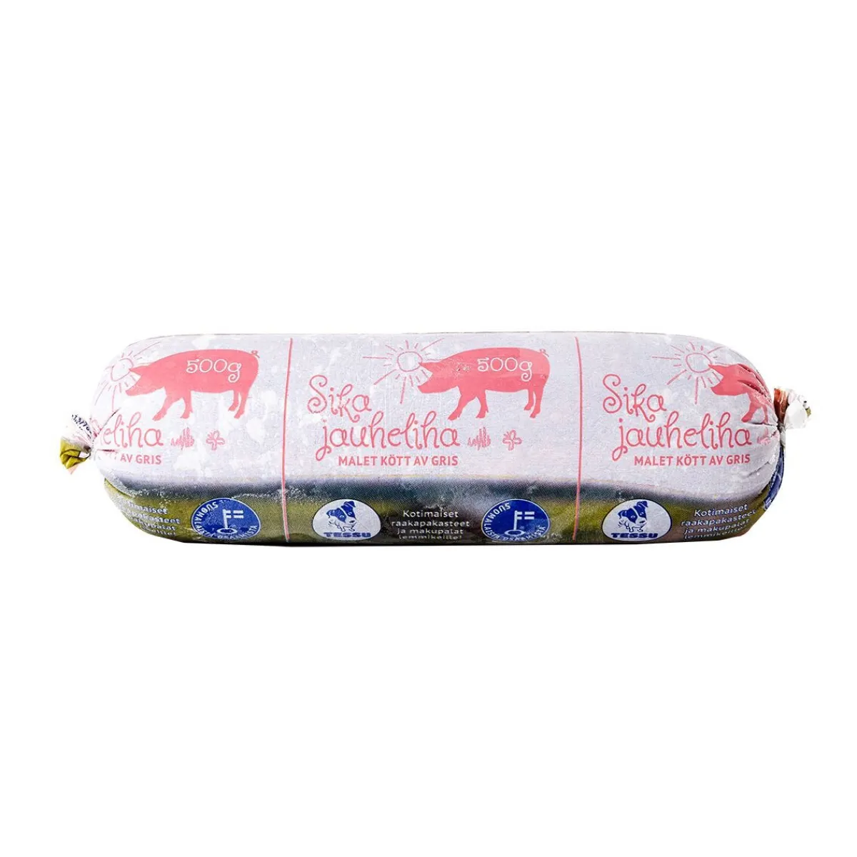 Tessu Ruokinnan Monipuolistaminen|Kotimainen Koiranruoka*Sianjauheliha 0,5kg