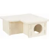 Trixie Pieneläinten Häkin Sisustus|Gerbiilin Häkin Sisustus*3-kammioinen kulmamökki