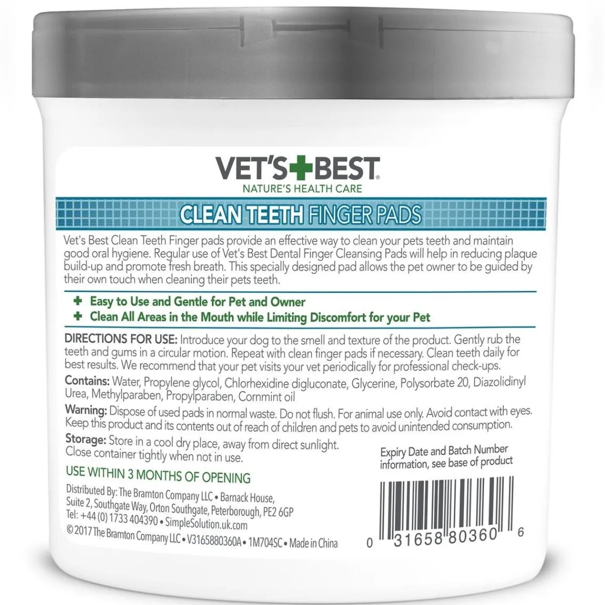 Vet's Best Hampaidenhoitotuotteet|Kissan Hampaat*Clean hampaidenpuhdistuslaput 50 kpl