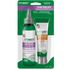 Vet's Best Koiran Korvat|Hoito Ja Terveys*Ear Relief Wash + Dry Kit