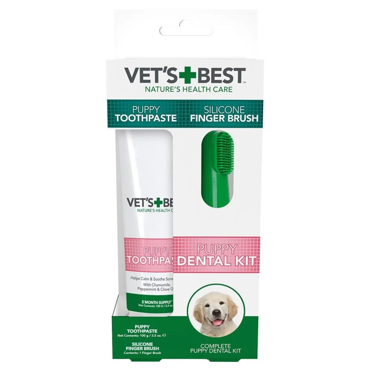 Vet's Best Hoito Ja Terveys|Hampaidenhoitotuotteet*Puppy Dental Care Kit