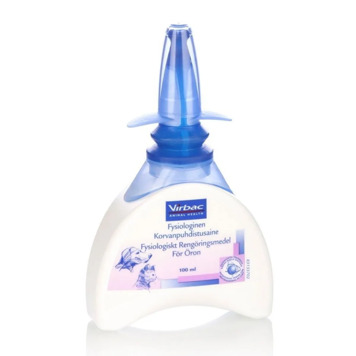 Virbac Koiran Korvat|Hoito Ja Terveys*Fysiologinen korvanpuhdistaja 100 ml