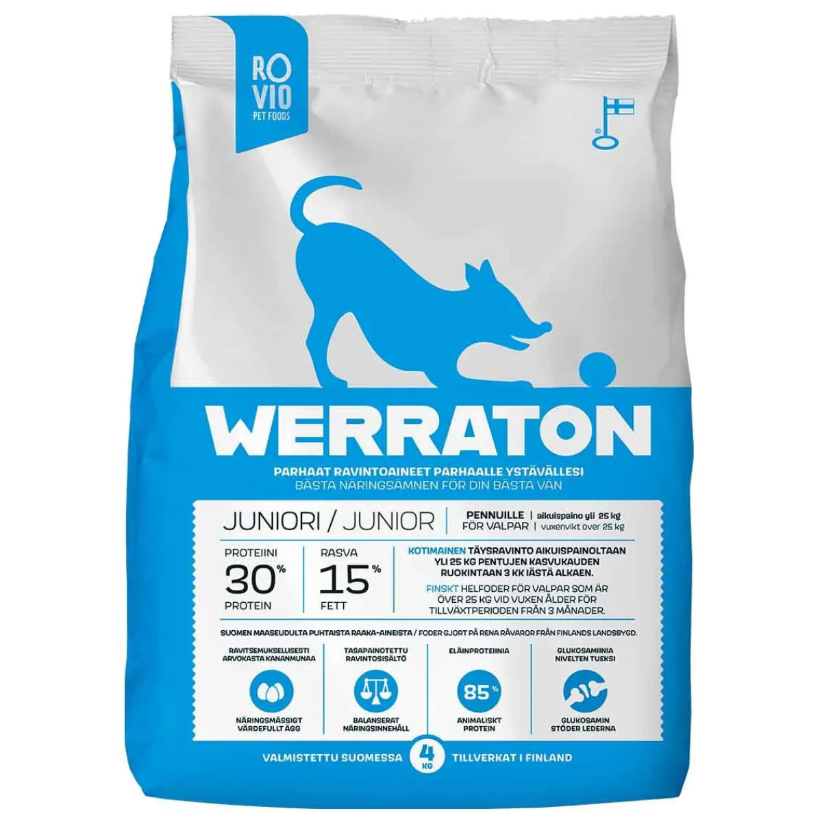 Werraton Koiran Kuivaruoka|Kotimainen Koiranruoka*Juniori