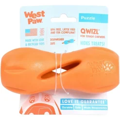 West Paw Koiran Aktivointilelut Ja -Pelit*Qwizl aktivointilelu oranssi