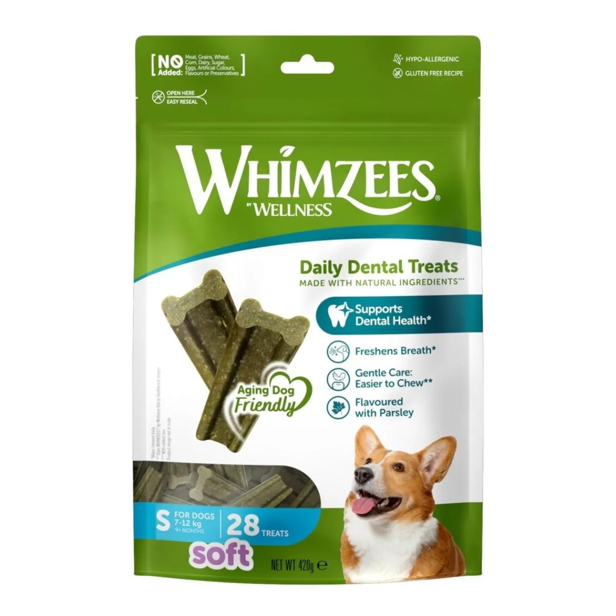 Whimzees Hammasherkut|Purutikut*Soft Purutikkupakkaus