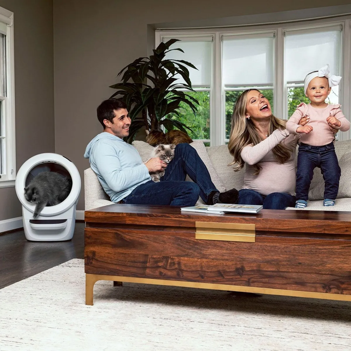 Whisker Automaattiset Kissanvessat|Lemmikkiteknologia*Litter-Robot 4, valkoinen