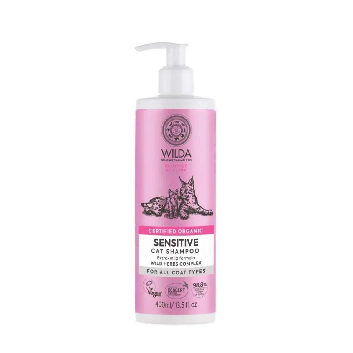 WILDA Kissan Shampoot*Sensitive Cat kissan shampoo 400 ml