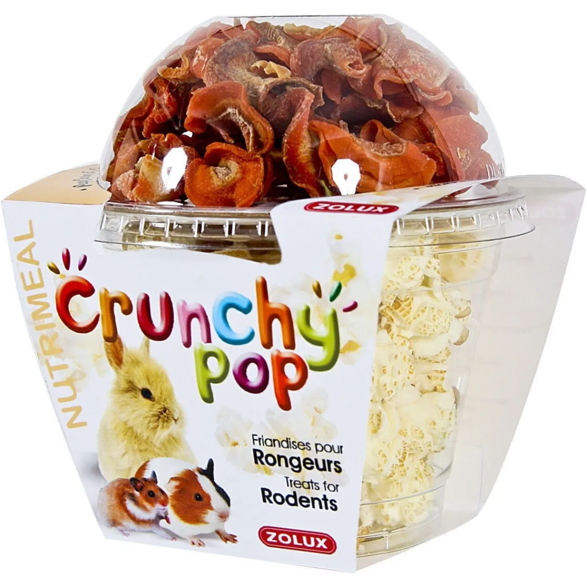 Zolux Marsun Herkut|Kanin Herkut*Crunchy cup porkkana & popcorn 200 g